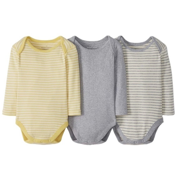 Hanna Andersson Other - NWT Hanna Andersson 3 Pack Organic Cotton Long Sleeve Bodysuit Set